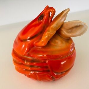 Royal Bayreuth Bavaria Ceramic Lobster Box Vintage Nautical